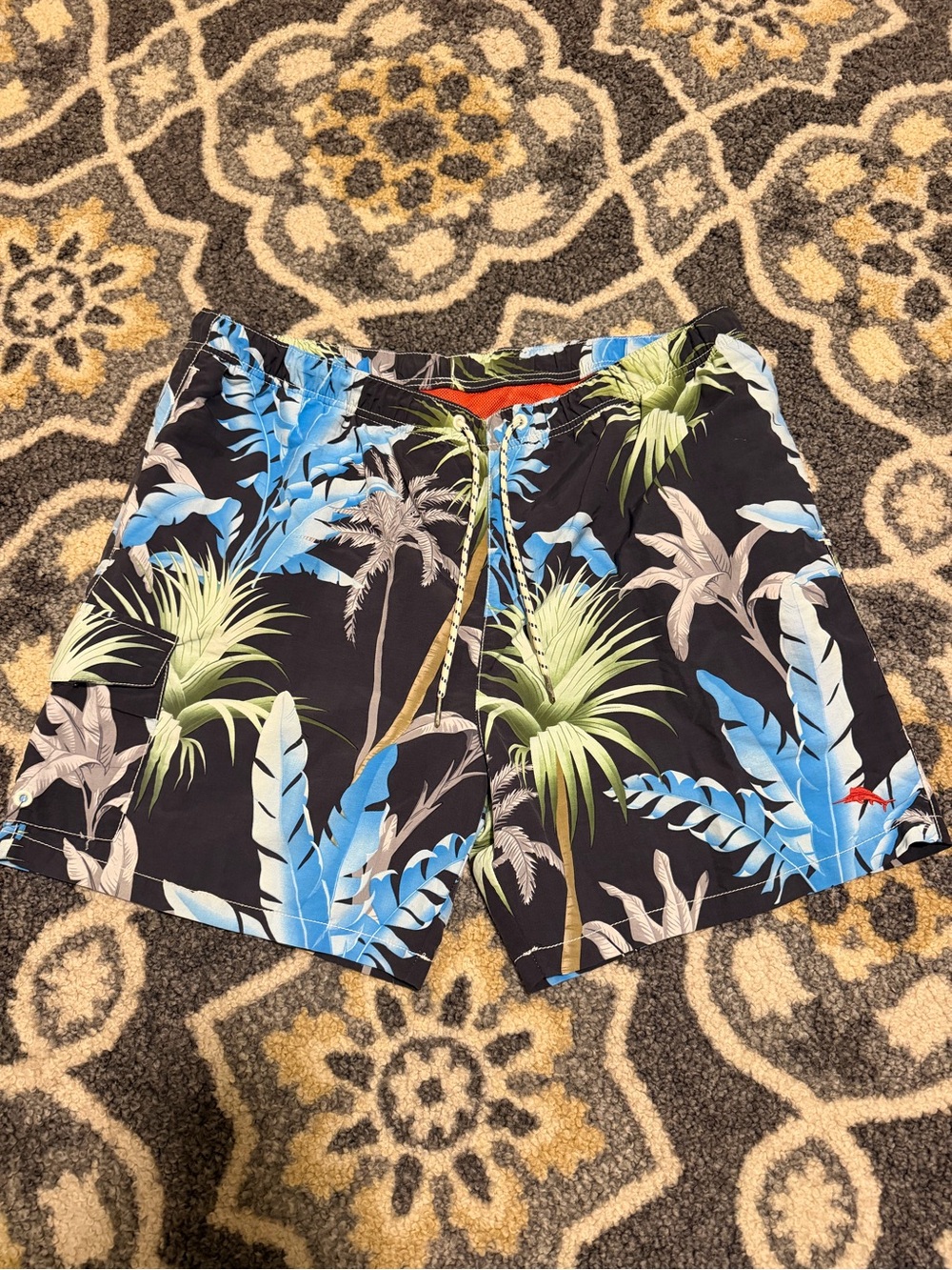 TOMMY BAHAMA Relax Men's Tropical Print Swim Trunks | Size XL